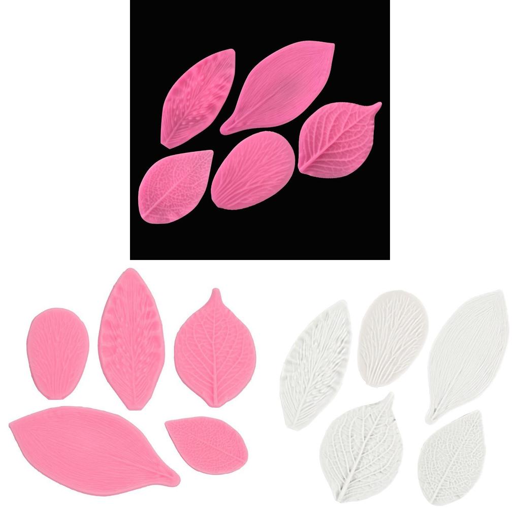 Silicone Leaf Cake Mold Set For Fondant And Clay Decorations With 3d Texture For Baking Enthusiasts