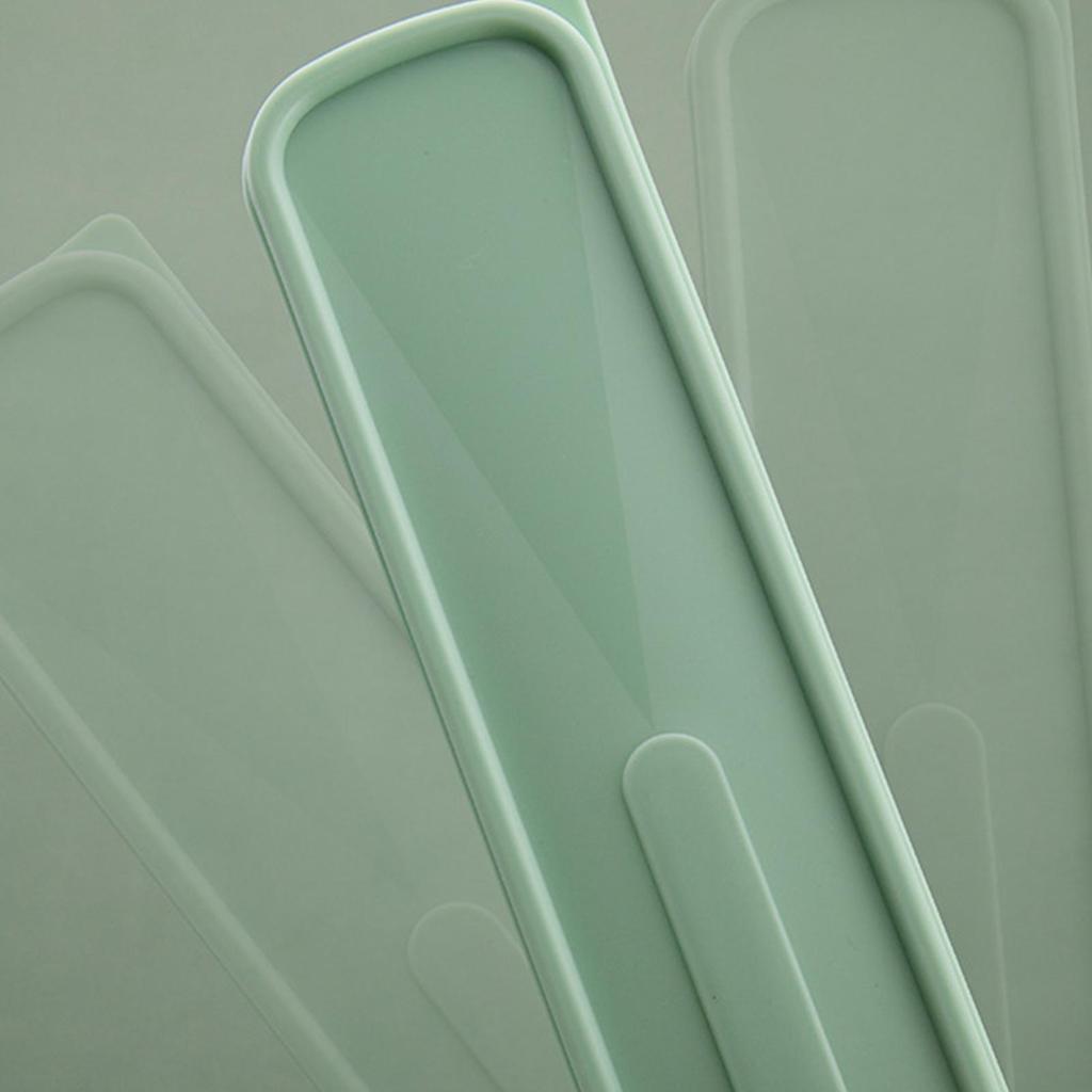 Tableware Box Environmental Cutlery Box Portable FlipCover Type Cutlery Case Spoon Storage Box Lightweight Travel Accessories