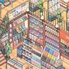 Large Size Grocery Scene Sticker Parking Lot Arcade Stacking Sticker  Kids Gifts