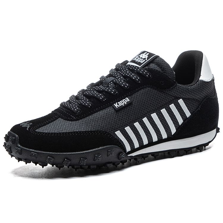 Kappa Classic Versatile Non-Slip Durable Synthetic Leather Low-Top Casual Running Shoes Unisex sneakers Black K0DU5MG16CJ-990
