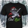 Silent Night - Distressed Tactical Santa Night Vision T-Shirt: Funny Military Christmas Gift