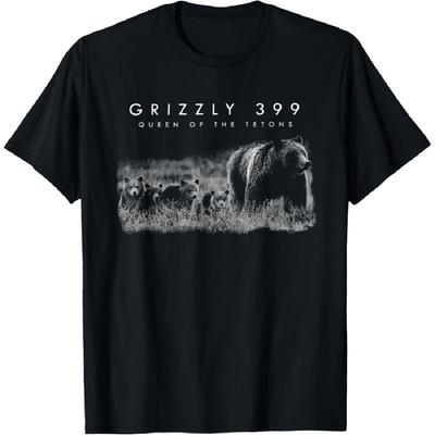 Bear Lovers Queen Of The Tetons Grizzly 399 National Park T-Shirt