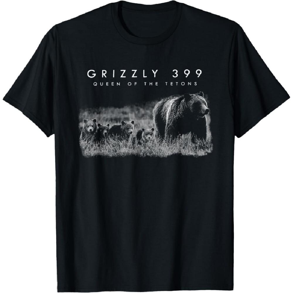 

Bear Lovers Queen Of The Tetons Grizzly 399 National Park T-Shirt S