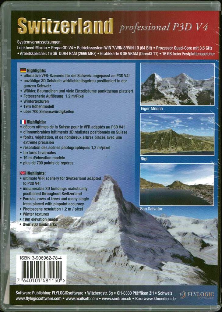 Switzerland professional V4 (P3D V5) (import version)