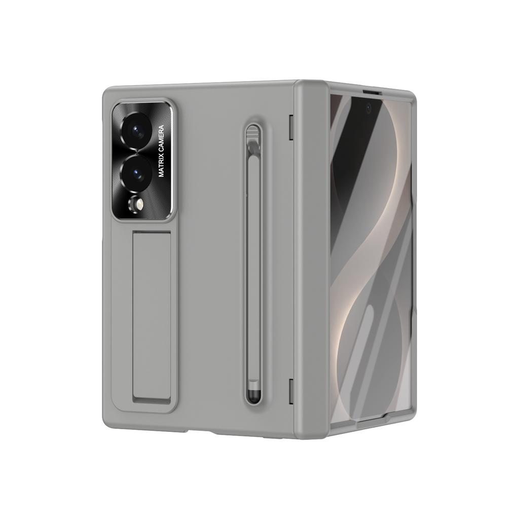 For Samsung Galaxy Z Fold 8 Fold 8 Wide Phone Case with Hidden Stand, Integrated Pen Slot, with High-definition Film