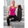 CHARMLEAKS Ribbed Workout Tank Tops for Women with Built In Bra Tight Racerback Scoop Neck Athletic Top