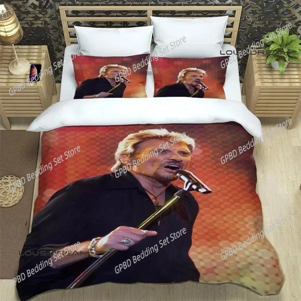 Rock Star Johnny Hallyday Bedding Set Bedroom Soft Modern Bedspreads Comefortable Kids Duvet Cover Quilt Cover And Pillowcase