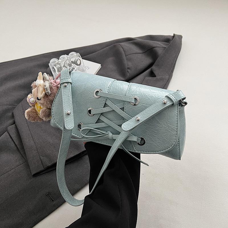 

Fashion Bag Women s New Versatile Bow Shoulder Bag no pendant синій