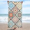 1 Large Bohemian Mandala Beach Towel - Ultra-Soft Microfiber,Quick-Dry Absorbent with Sun Protection Vibrant Multicolor Tropical