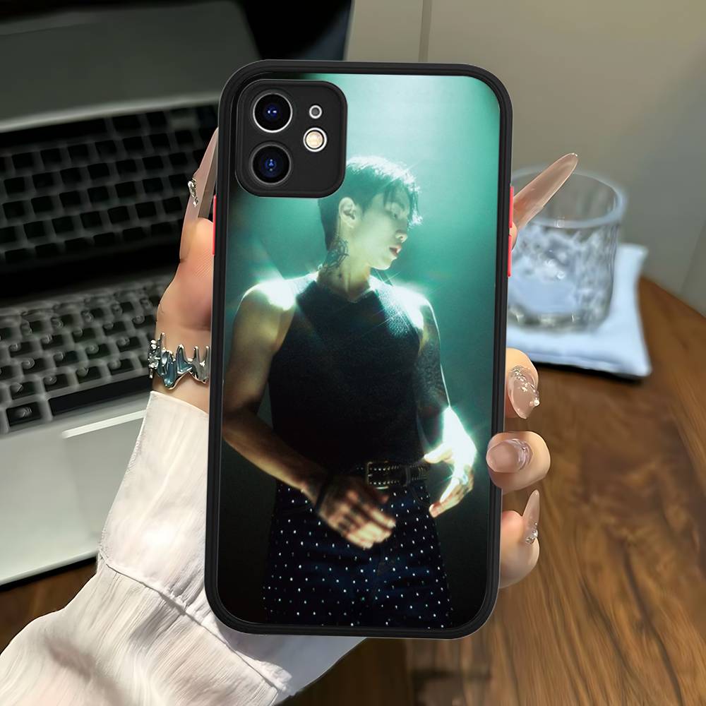 Singer J-jay P-park Phone Case For IPhone 14 11 12 13 Mini Pro Max 8 7 Plus X XR XS MAX Translucent Matte Cover