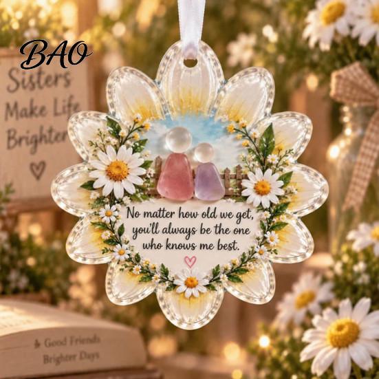 Gift for Christmas Heartfelt Holiday Keepsake Ornament, Acrylic Hanging Decoration Loved Indoor Outdoor Pendant Ones, Tree Home Party, Memorial