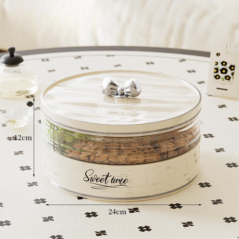 New Fruit Dining Plate Home Living Room Premium Dried Fruit Plate Snack Coffee Table Surface Nut Candy Storage Box Durable Durable