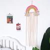 Decoration Nordic Style Knitting Rainbow Baby Hairpin Hair Clip Baby Home Decoration Woven Clouds Rainbow Pendant
