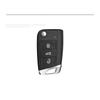 CAPR9 Zinc Alloy Car Folding Remote Key Fob Case Cover Holder Shell For Skoda Octavia A7 Kodiaq Karoq Keychain Accessories Protector