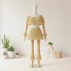 5Pcs Hawaiian Hula Grass Skirt Set With Wristbands Natural Raffia Skirt For Adults Beach Party Halloween Costume