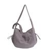 Women's Large Capacity Shoulder Bag Solid Color Crossbody Bag
