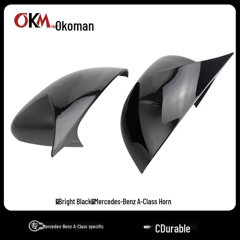 

Mercedes-Benz A-Class A200L A180 GLA CLA250 Rearview Mirror Shell Cover Modification Glossy Black
