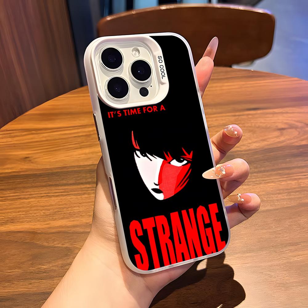Comic Book E-Emily The S-Strange Phone Case For IPhone 17 Air 16 15 14 Plus 13 12 11 Pro 7 8 XS Max XR Silver White Bumper Case