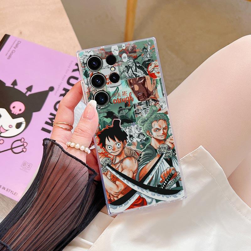 Japanese Anime Ones Zoro Piece Luffy S26 Ultra Case For Samsung Galaxy S25 S26 S24 S23 Ultra S22 S20 Plus S21 FE A57 Phone Cover