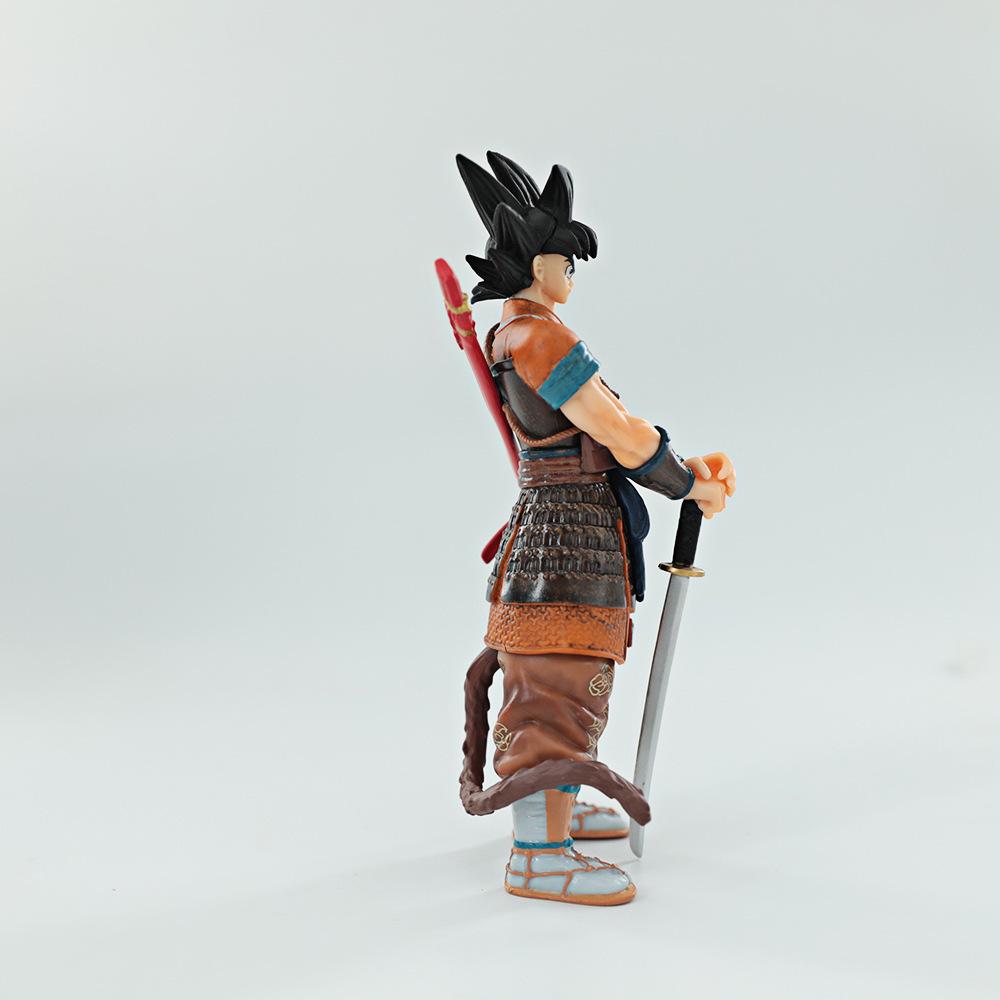 21cm Anime Dragon Ball Z Figure Samurai Son Goku Broly Super Saiyan Action Figures PVC Collection Model Doll Ornaments Playthings Present