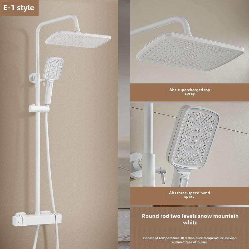 Thermostatic Shower Set with One-Touch Temp Lock & Boost Shower Head