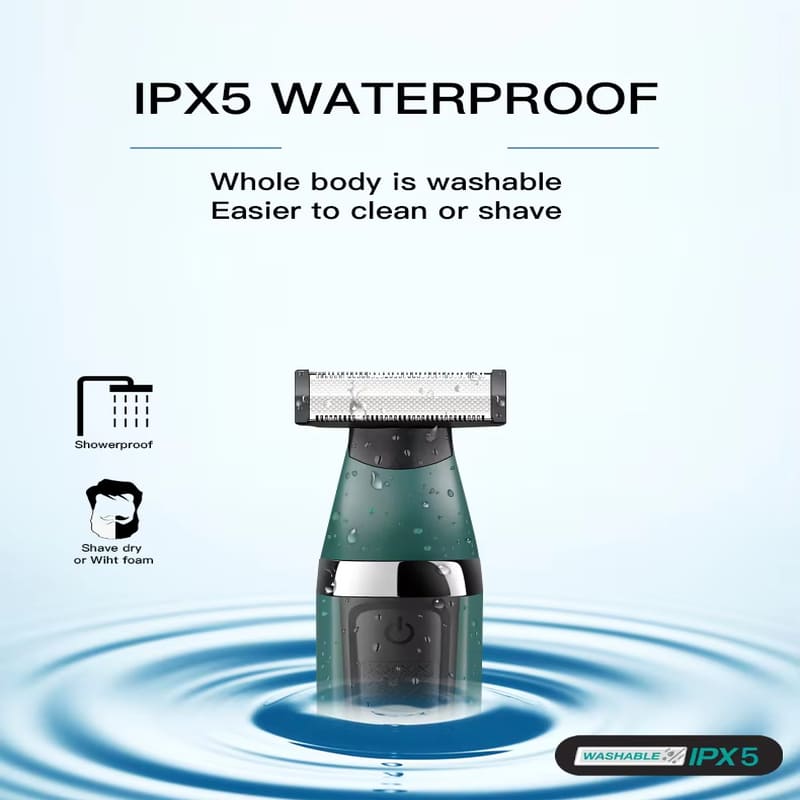 VGR High Quality Electric Shaver Hair Trimmer Portable Multi-Function Professional 2-in-1 Waterproof Beard Trimmer Home Men's Shaver Razor V-393