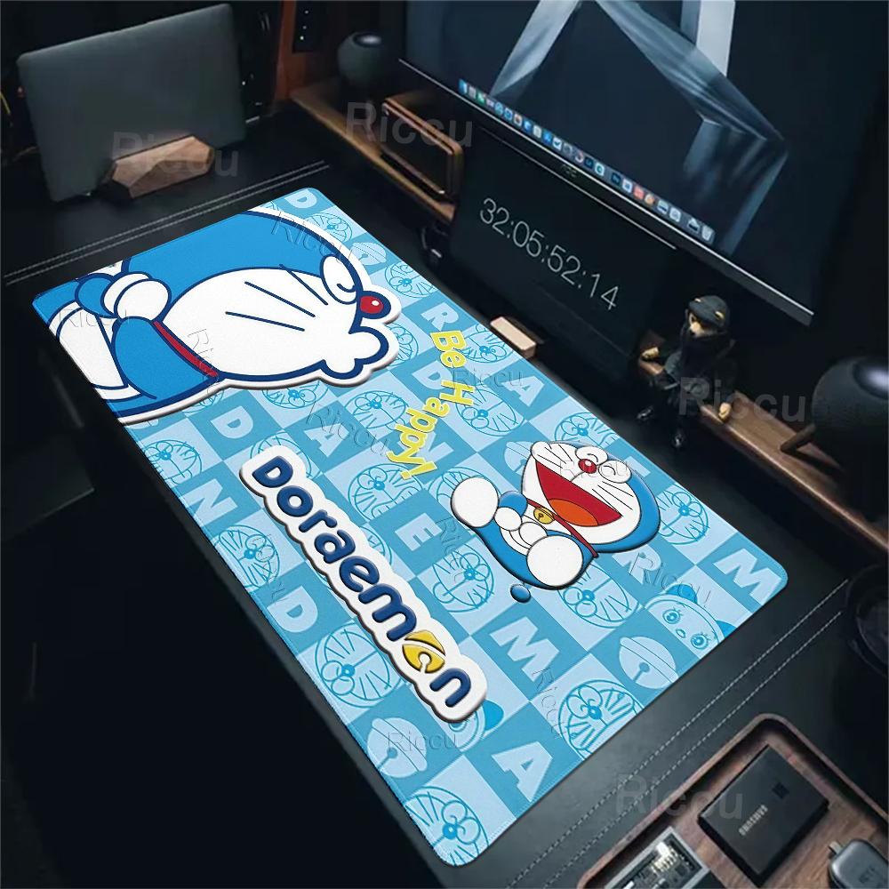 Large Anime Mouse Pads Kawaii D-doraemon Pattern Anti-slip Desk Mats Gaming Accessories Laptop Office Accessories Rubber Carpets