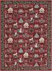 VIKAMA Christmas Red Holiday Rug - Slip-Resistant, Low-Fiber, Stain-Resistant Winter Home Decoration For Living Room And Bedroom