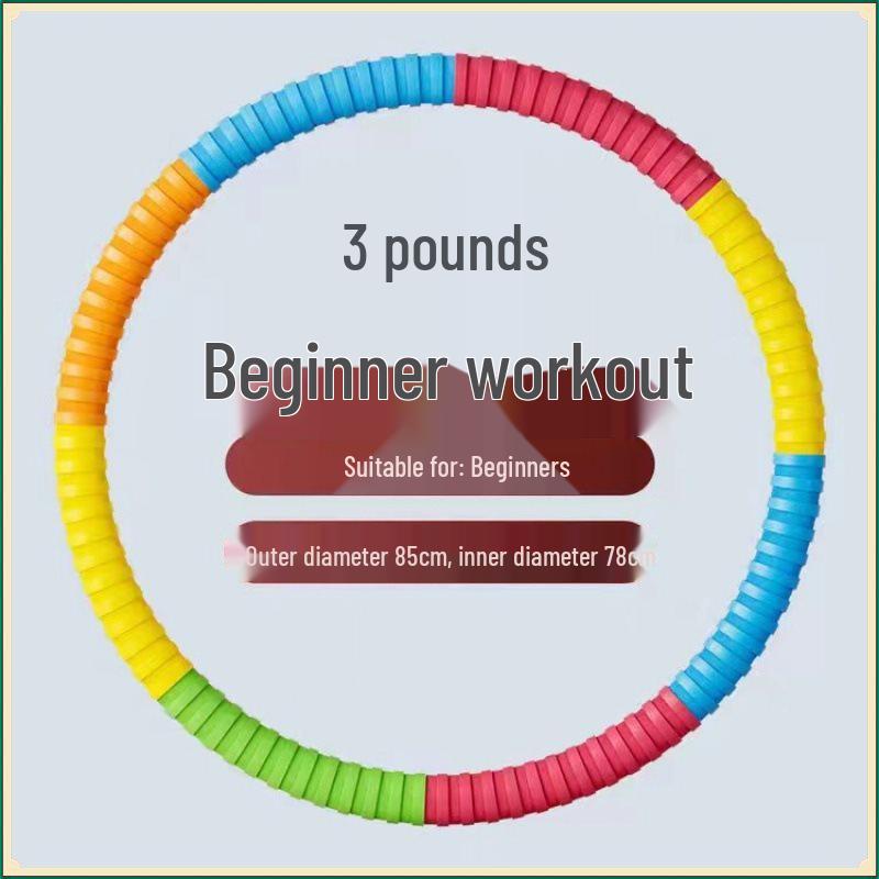 Weighted Hula Hoop for Men & Women - Slim Waist & Burn Fat - Fitness Tool for Abdominal Toning - Free Shipping