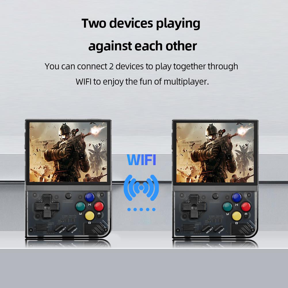Mini Plus Handheld Game Console Linux System 3.5Inch IPS Screen Video Game Machine Rechargeable WiFi 3000mAh Game Players Gifts