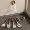 No Drill Kitchen Storage Rack Wall Mounted Space Saving Spatula Spoon Holder Anti Drop Utensil Organizer Bathroom