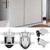 Replacement Roller Kit Cabinet Door Pulley Easy Installation Kit Height Adjustable Rollers Iron Alloy Components