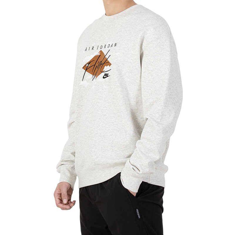 Jordan Sweatshirts Men's White Crew Neck Moderate Regular DH9036-141
