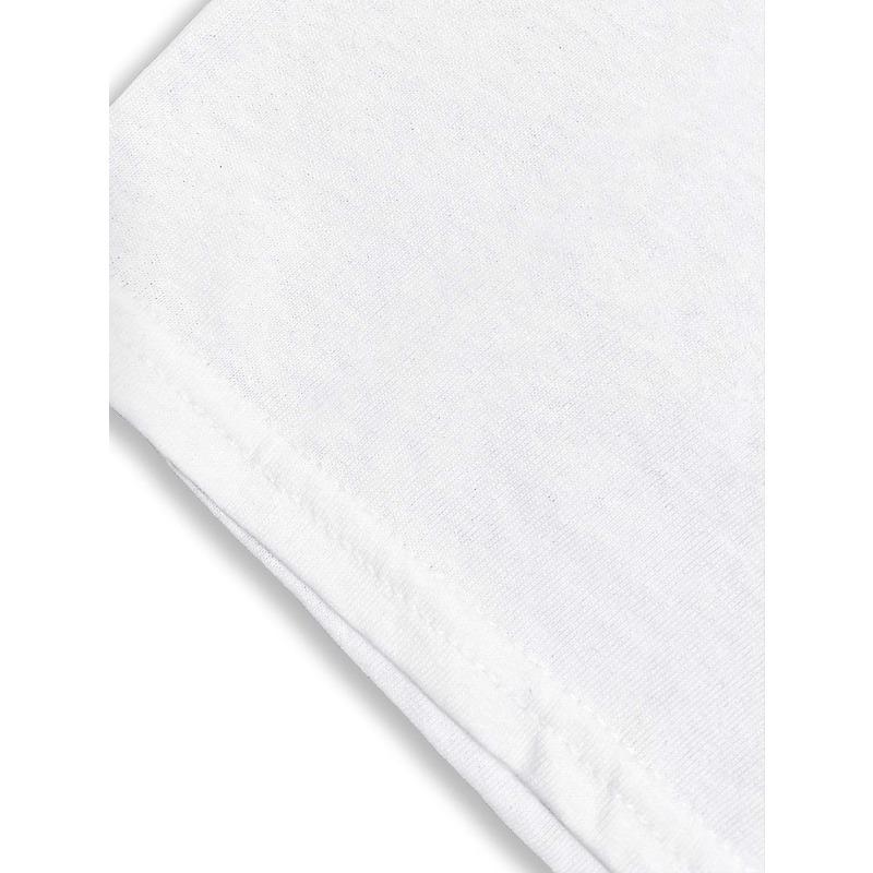 European sizes Men's Casual Short Sleeve T-Shirt with Bold Mother Russia Script Print - White Round Neck Regular Fit Machine Washable