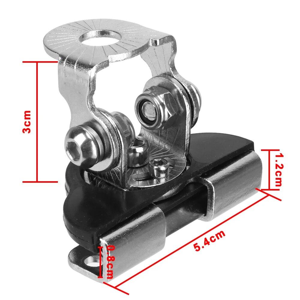 1pair Rotatable Auto Replacement Parts Universal Mounting Clamp Led Work Light Bar Metal Bracket Holder Car Engine Hood Cover