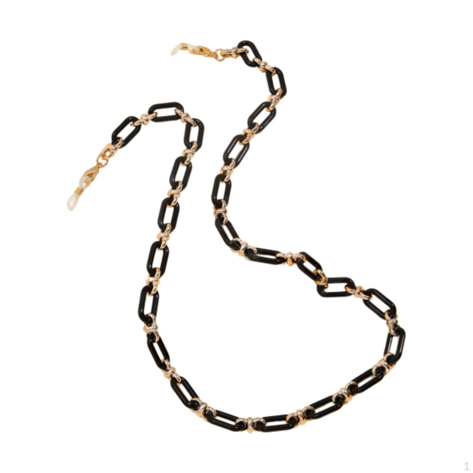 

Тримач для ланцюжка для окулярів, ремінь для сонцезахисних окулярів на шиї, легкий шнур для вечірки black