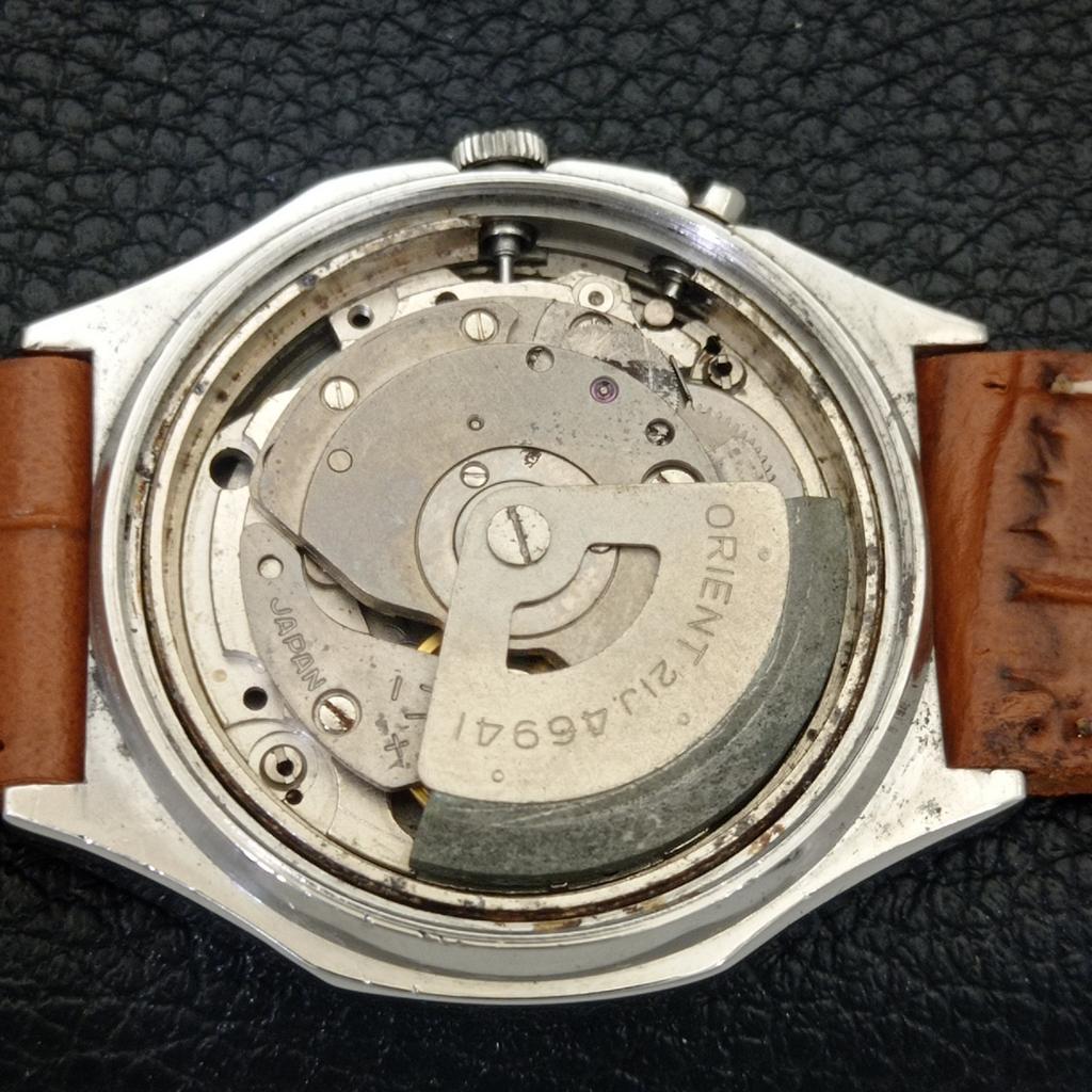 JAPAN VINTAGE ORIENT CRYSTAL AUTOMATIC 46941 MENS ORIGINAL DIAL WATCH A703382-1