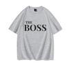 The Boss  The Real Boss Matching Tshirts Couples Matching Outfits Gifts Funny Letter Print Valentines Day Unisex Women Clothing