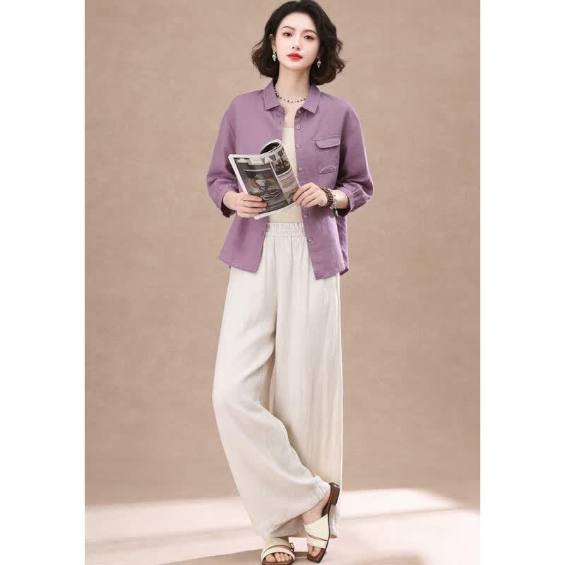 EST+II Women's Retro Chic Cotton Two-Piece Set