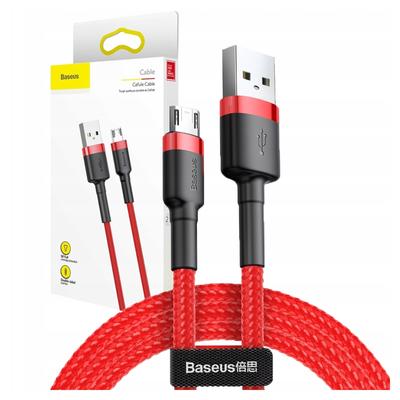 Baseus Cafule 2.4A 1M USB To Micro USB Cable (Red)