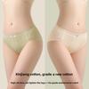 Ladies Autumn Class A Pure Cotton High Split Non-leg 10A Bacteriostatic Extended Crotch Briefs