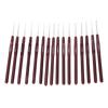 Plastic Handle Ultra Fine Lace Crochet Hook Set Stainless Steel Knitting Needle DIY Sewing Tool