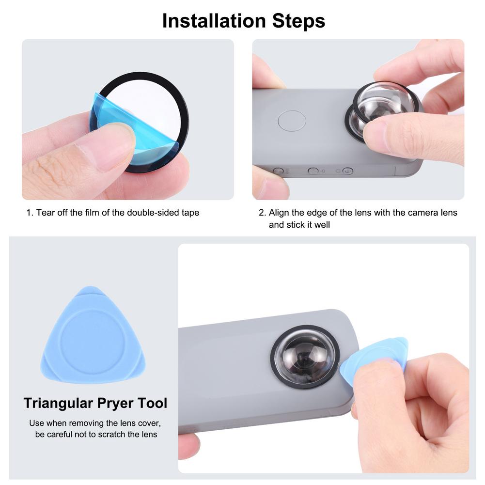 Lens Protector for X3 Camera Anti-Scratch Sticky Guard Premium Protection Accessory Prevent Lens Damage Easy Installation
