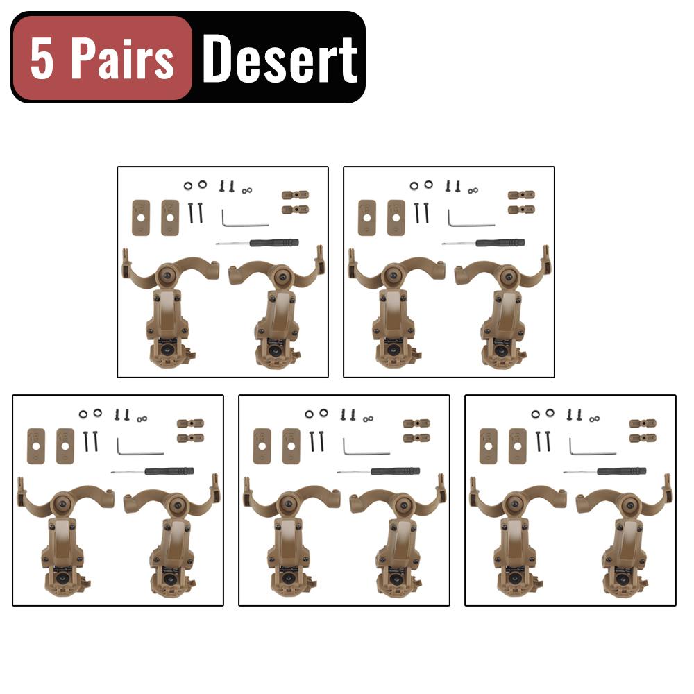 Set de suport pentru căști de fotografiere Adaptor șină pentru cască cu rotație în mai multe unghiuri Se potrivește cu suportul pentru căști OPS Core ARC și Team Wendy M-LOK