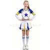 Kids Cheerleading Uniform Set Girls School Style Dance Skirt Outfit Kindergarten Sports Day