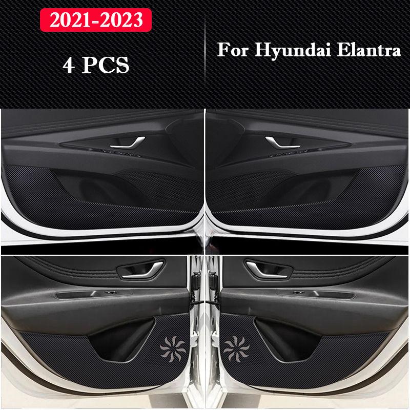 

Для Hyundai Elantra 2026-2026 Накладки от пинков на двери автомобиля Наклейки для защиты бардачка Пленка устойчивая к царапинам Аксессуары для интерьера
