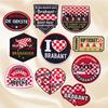 10pcs /Set Netherland Carnival Patch Netherland Brabant Emblem Embroidered Patches For Clothing Diy Iron On Patches Sew Badges 