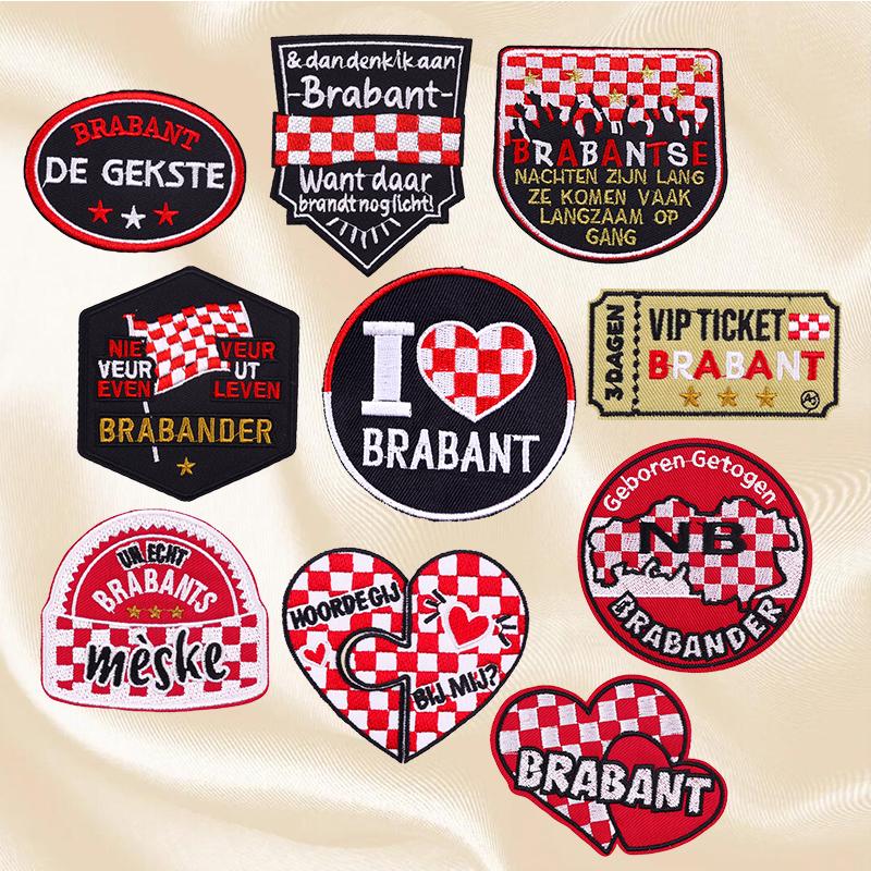 

10 шт./набор Нашивка Карнавал Нидерланды Эмблема Нидерланды Брабант Вышитые нашивки для одежды DIY Термонаклейки Пришивные значки