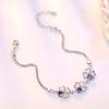 Fashion Ladies Zircon Hollow Out Four-Leaf Clover Bracelet