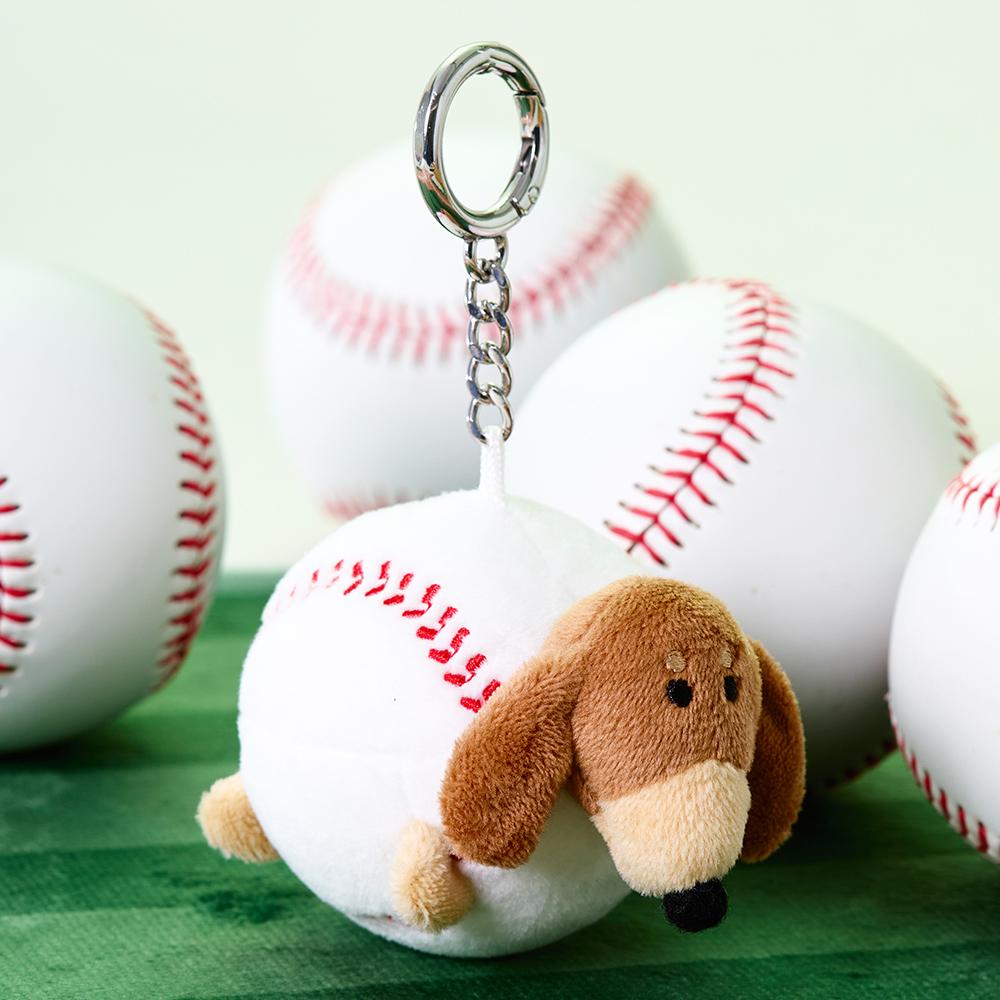 [[LINE FRIENDS] JOGUMAN Woody Baseball Doll Keychain